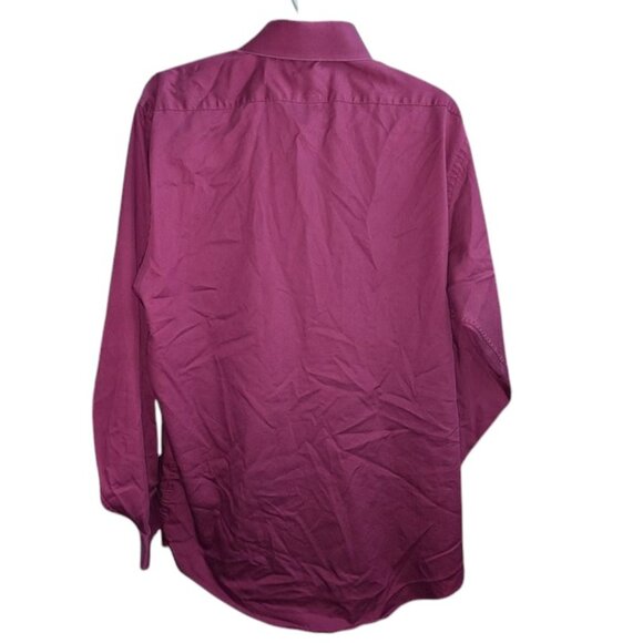 *3 FOR $9* Arrow Sateen Solid Long Sleeve Button Dress Shirt Wrinkle Free 16 1/2 - Picture 2 of 3